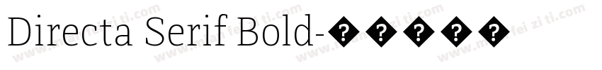 Directa Serif Bold字体转换
